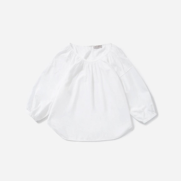 Everlane Tops - NWT Everlane The Ruched Air Blouse In White Size 0